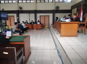 Sidang kasus dugaan korupsi suap pengadaan barang dan jasa empat paket proyek di Dinas Pekerjaan Umum dan Penataan Ruang Kabupaten Muba