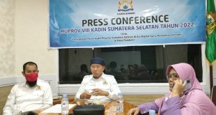 Konferensi Pers SC Bakal Calon Ketua KADIN Sumsel