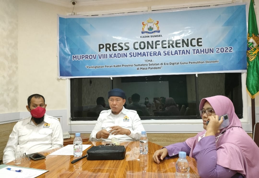 Konferensi Pers SC Bakal Calon Ketua KADIN Sumsel