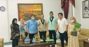 Pengurus BADKO HMI Sumbagsel dan Gubernur Sumsel