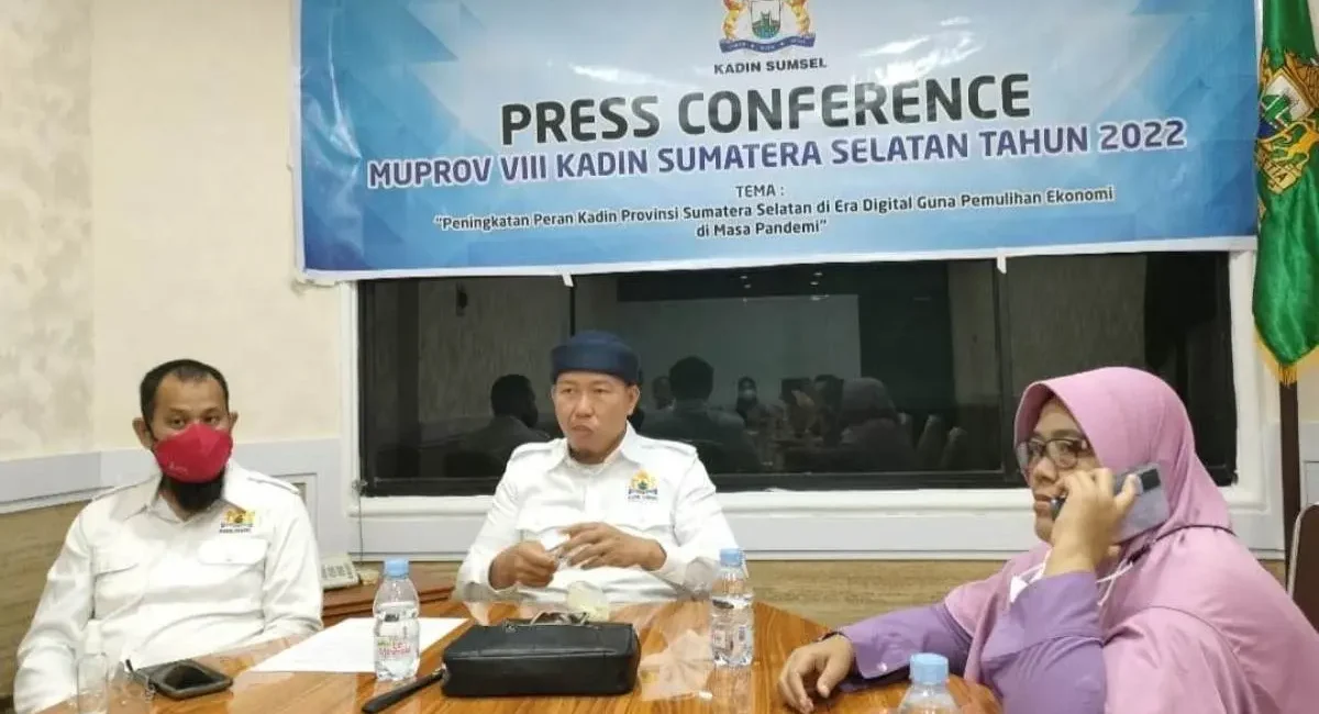 Konferensi Pers SC Bakal Calon Ketua KADIN Sumsel