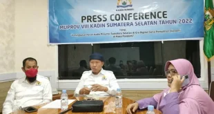 Konferensi Pers SC Bakal Calon Ketua KADIN Sumsel
