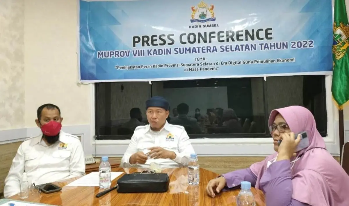 Konferensi Pers SC Bakal Calon Ketua KADIN Sumsel
