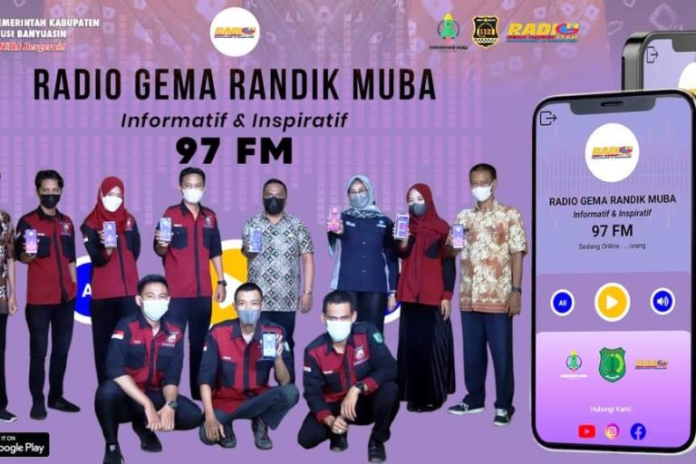Dunia Dalam Genggaman, Dinkominfo Muba Luncurkan Aplikasi Radio Gema Randik 97 FM