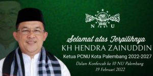 Hendra Zainuddin, Ketua PCNU Kota Palembang. (foto : ist)