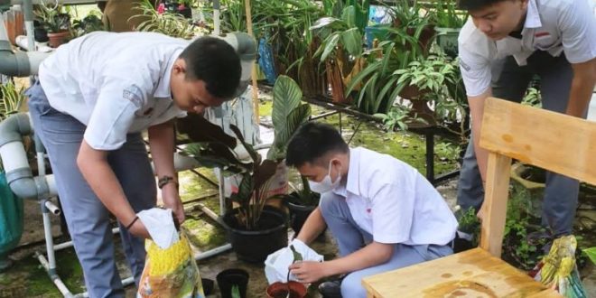 Siswa SMA Negeri 14 Palembang Dukung Gerakan Sumsel Mandiri Pangan
