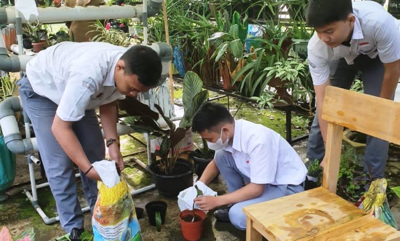 Siswa SMA Negeri 14 Palembang Dukung Gerakan Sumsel Mandiri Pangan