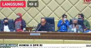 Pimpinan Komisi II DPR RI bersama Tenaga Ahli Komisi II DPR RI, Abrar Amir.