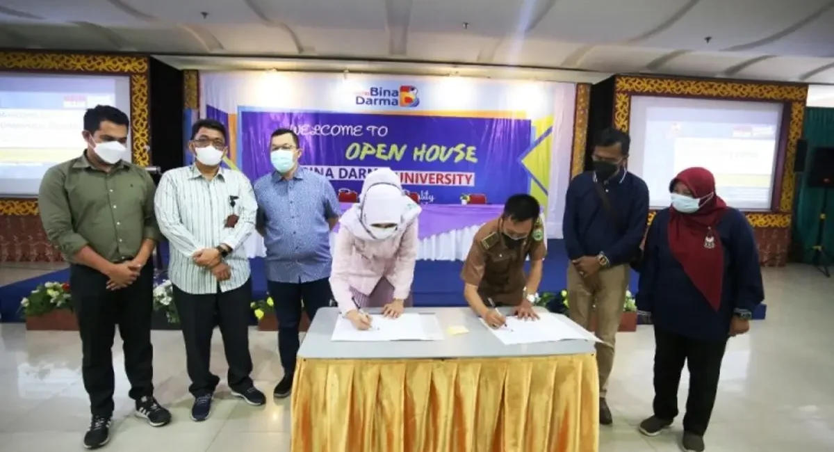Penandatanganan Kerja Sama antara SMK Negeri 1 Lais dengan Universitas Bina Darma