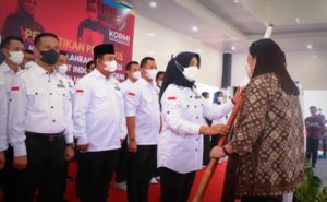 Suasana Pelantikan Susy Imelda sebagai Ketua KORMI Muba. (foto : Mubakab.go.id)