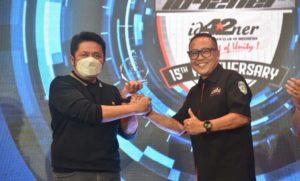 Gubernur Sumsel H Herman Deru menghadiri pertemuan jambore nasional ID42NER yang digelar Toyota Fortuner Club of Indonesia di Hotel Santika Primiere Palembang, Jum'at 27 Mei 2022.(Foto: Humas Pemprov Sumsel)