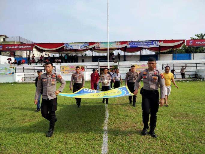 Gladi Bersih Persiapan Turnamen Kapolres Mura Cup. (foto : SMSI Sumsel)