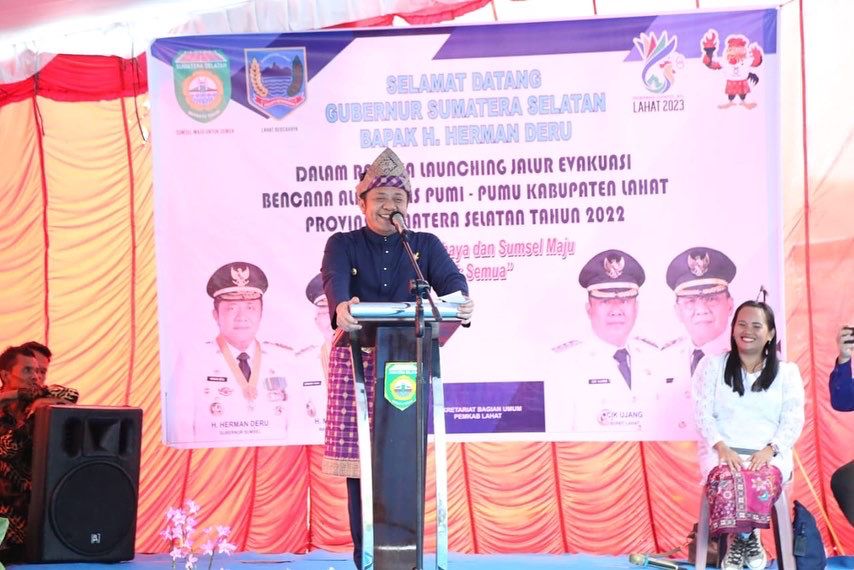 Herman Deru Bangun Jalur Evakuasi Bencana Untuk Keselamatan Masyarakat