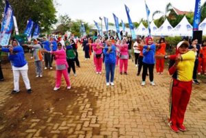 Road To Fornas, KORMI dan Dekranasda Sumsel Gelar Senam Pagi