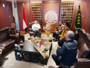 Jaksa Agung Republik Indonesia, ST Burhanuddin, menerima audiensi pengurus SMSI. (foto : SMSI Sumsel)