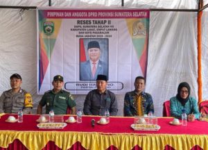 Anggota DPRD Sumsel, Rudi Hartono, menggelar Reses Tahap II di Kecamatan Jarai Kabupaten Lahat.