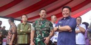 Herman Deru menghadiri secara langsung Pembukaan Latihan Gabungan Bersama (Latgabma) Super Garuda Shield 2022. (foto : Humas Pemprov Sumsel)