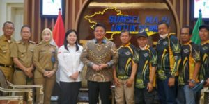 Herman Deru menerima kunjungan kerja pengurus ASFC di ruang tamu Gubernur Sumsel, pada hari Senin tanggal 1 Agustus 2022. (foto : Humas Pemprov Sumsel)