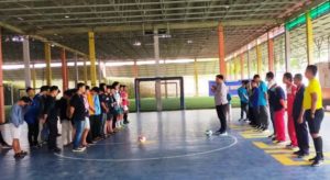 Suasana Pembukaan Turnamen Futsal Sumsel Super League Tahun 2022.