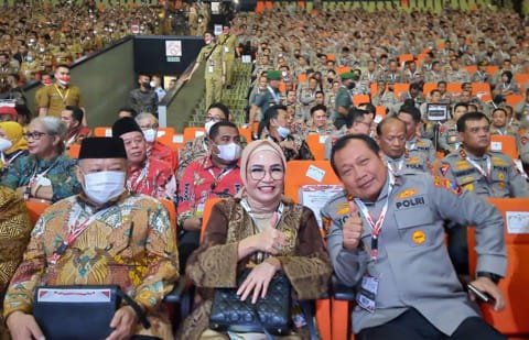 Ketua DPRD Sumatera Selatan menghadiri Rapat Koordinasi Nasional (Rakornas) Kepala Daerah dan Forum Koordinasi Pimpinan Daerah (Forkopimda) di Sentul International Convention Centre (SICC) Kabupaten Bogor, pada hari Selasa tanggal 17 Januari 2023.