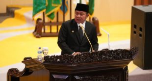 Gubernur Sumatera Selatan, Herman Deru, menyampaikan empat Raperda Usulan Eksekutif Tahun 2023. (Humas DPRD Sumsel)
