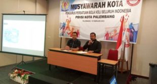 Aryuda Perdana Kusuma, S.Sos., resmi terpilih sebagai Ketua Umum Persatuan Bola Voli Seluruh Indonesia (PBVSI) Kota Palembang periode 2023-2027, setelah dilakukannya Musyawarah Kota (Muskot) PBVSI kota Palembang, di Hotel Amaris Palembang, hari Sabtu tanggal 18 Februari 2023.