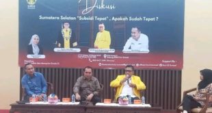 Wakil Ketua DPRD Sumsel, Giri Ramanda N. Kiemas, menjadi narasumber pada Diskusi Sumatera Selatan Subsidi Tepat Apakah Sudah Tepat di Lantai III DPRD Sumsel tanggal 14 Maret 2023.