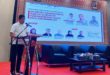 Ketua Umum KADIN Sumsel, H. Affandi Udji, menjadi narasumber dalam sosialisasi dan edukasi pasar modal terpadu 2023 di Ballroom OJK Regional 7 Sumbagsel, hari Selasa tanggal 14 Maret 2023. (foto : Abdul MS)