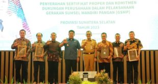 Gubernur Sumsel, Herman Deru, menghadiri Rapat Koordinasi Teknis (Rakotek) bidang Lingkungan Hidup (LH) tingkat provinsi tahun 2023 di Hotel Aryaduta Palembang, hari Senin tanggal 13 Maret 2023. (foto : Humas Pemprov Sumsel)