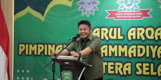 Gubernur Provinsi Sumatera Selatan (Sumsel) menghadiri sekaligus membuka Pengkaderan Darul Arqam Pimpinan Muhammadiyah Aisyiyah se Sumse di Jakabaring Sport City (JSC), hari Selasa tanggal 14 Maret 2023. (foto : Humas Pemprov Sumsel)