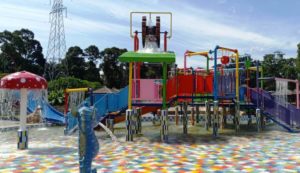 Waterpark yang dihadirkan oleh PT. Bukit Asam guna mendukung Tanjung Enim menjadi Kota Wisata. (foto : SMSI Sumsel)