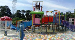 Waterpark yang dihadirkan oleh PT. Bukit Asam guna mendukung Tanjung Enim menjadi Kota Wisata. (foto : SMSI Sumsel)