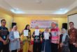 Dinas Koperasi dan UKM Kabupaten Penukal Abab Lematang Ilir bersama Peserta Pelatihan Kewirausahaan Pelaku UMKM Kompetensi Tenun Dasar. (foto : SMSI Sumsel)