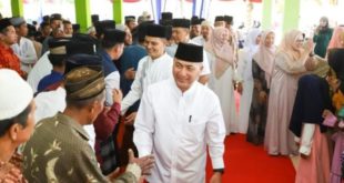 Pj. Bupati Kabupaten Muba. H. Apriyadi Mahmud, mengunjungi masyarakat di Kecamatan Plakat Tinggi, pada hari Selasa tanggal 11 April 2023 sore, jelang berbuka puasa bersama di Masjid Al-Hidayah Desa Cinta Karya.