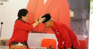 Ganjar Pranowo resmi diusung sebagai Bakal Calon Presiden Republik Indonesia oleh Partai Demokrasi Indonesia Perjuangan, Istana Batutulis, Bogor, Jawa Barat, hari Jumat tanggal 21 April 2023. (foto : musinews.id)