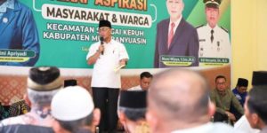 Pj. Bupati Kabupaten Muba, H. Apriyadi Mahmud, melakukan acara Serap Aspirasi Masyarakat dan Warga Kecamatan Sungai Keruh di Desa Gajah Mati, pada hari Rabu tanggal 3 Mei 2023.