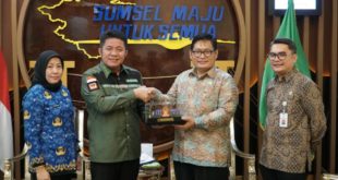 Gubernur Provinsi Sumatera Selatanz Herman Deru, menerima Kunjungan Kerja jajaran KOMNAS HAM Republik Indonesia, di ruang tamu Gubernur, hari Senin tanggal 22 Mei 2023.