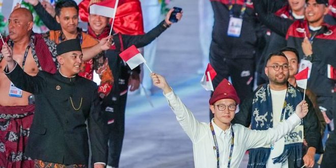 Upacara pembukaan atau opening ceremony SEA Games 2023 Kamboja yang digelar pada  hari Jum'at tanggal 5 Mei 2023 di Morodok Techo National Stadium, Phnom Penh