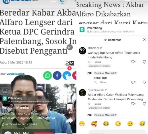 Tangkapan layar video tiktok. (foto : wartadesaku.id/raam)