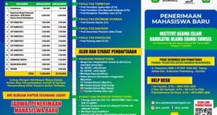 Brosur Institut Agama Islam Negeri Nahdlatul Ulama Sumatera Selatan