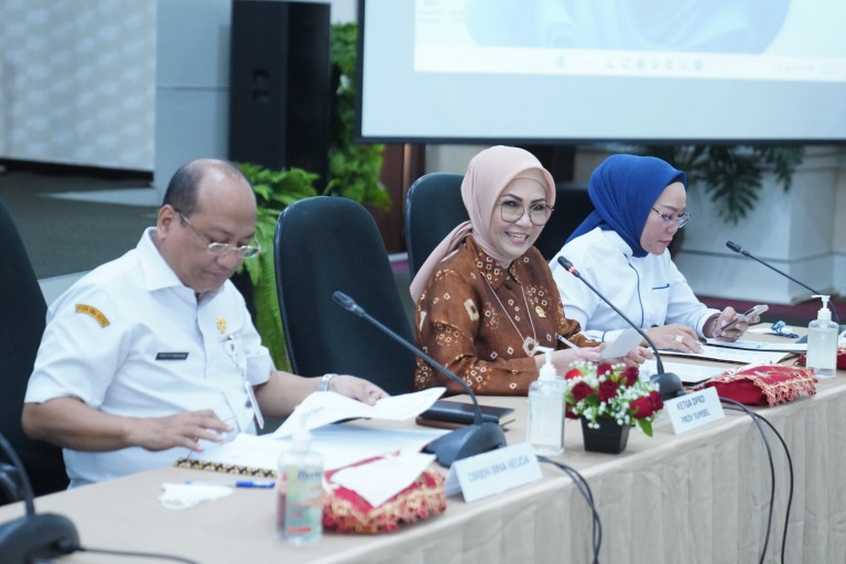 Ketua DPRD Sumsel, Hj. Anita Noeringhati, bersama rombongan, Rapat dengan Pihak Ditjen Bina Keuangan Daerah Kementerian Dalam Negeri Republik Indonesia, pada hari Rabu tanggal 5 April 2023.
