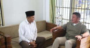 Gubernur Provinsi Sumatera Selatan, Herman Deru, silaturahim dengan Tokoh Muhammadiyah yang sudah merayakan Idul Fitri tahun 1444 Hijriyah pada hari Jum'at tanggal 21 April 2023. (foto : Humas Pemprov Sumsel)