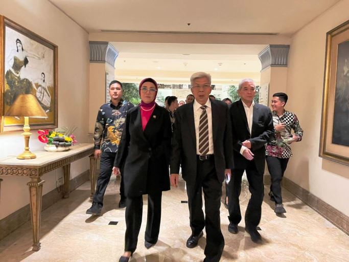 Ketua Dewan Perwakilan Rakyat Daerah (DPRD) Provinsi Sumatera Selatan (Sumsel), Hj. Anita Noeringhati, menghadiri Rapat Umum Pemegang Saham (RUPS) PT. Bukit Asam Tbk yang diselenggarakan di Sumba Room Lantai 3 Hotel Borobudur, Jakarta, pada hari Kamis tanggal 15 Juni 2023. (foto : Humas DPRD Sumsel)