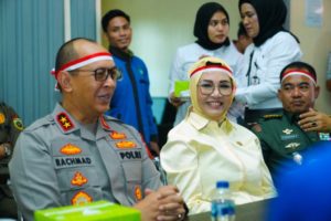 Ketua Dewan Perwakilan Rakyat Daerah (DPRD) Provinsi Sumatera Selatan (Sumsel), Hj. Anita Noeringhati, hadir dalam acara launching Rumah Kebangsaan AMPERA Cipayung Plus. Acara tersebut berlangsung di Jalan Prof. Dr. Soepomo, Kecamatan Kemuning, Kota Palembang, pada hari Kamis tanggal 15 Juni 2023. (foto : Humas DPRD Sumsel)