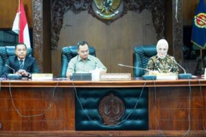 Ketua DPRD Sumsel, Hj. Anita Noeringhati, bersama Wakil Ketua DPRD DIY, Huda Tri Yudiana, dalam Kunjungan Kerja DPRD Sumsel pada hari Senin tanggal 12 Juni 2023.