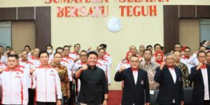 Gubernur Provinsi Sumatera Selatan, Herman Deru, menghadiri Pengukuhan dan Pelantikan Pengurus Provinsi Persatuan Gateball Seluruh Indonesia (Pergatsi) Sumsel masa bakti 2021-2025, di Auditorium Bina Praja Pemprov Sumsel, hari Sabtu tanggal 15 April 2023. (foto : Humas Pemprov Sumsel)