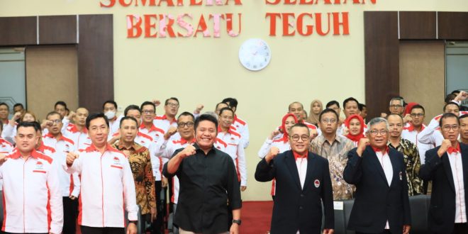Gubernur Provinsi Sumatera Selatan, Herman Deru, menghadiri Pengukuhan dan Pelantikan Pengurus Provinsi Persatuan Gateball Seluruh Indonesia (Pergatsi) Sumsel masa bakti 2021-2025, di Auditorium Bina Praja Pemprov Sumsel, hari Sabtu tanggal 15 April 2023. (foto : Humas Pemprov Sumsel)