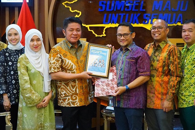 Gubernur Sumsel, Herman Deru, menerima audiensi Pengurus Asosiasi Rumah Sakit Swasta Indonesia (ARSSI) Cabang Sumsel, di kantor Gubernur pada hari Jum'at tanggal 26 Juni 2023.