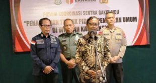 Menteri Koordinator Bidang Politik, Hukum dan Keamanan (Menko Polhukam) Republik Indonesia, Mahfud MD, saat menghadiri kegiatan Forum Forum Koordinasi Sentra Penegakan Hukum Terpadu (Gakkumdu), di Balikpapan, Kalimantan Timur (Kaltim), pada hari Selasa tanggal 20 Juni 2023. (foto : bekisarmedia.id/aprizal)