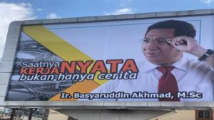 Baliho Basyaruddin Akhmad. (foto : instagram.com/basyaruddin.akhmad)